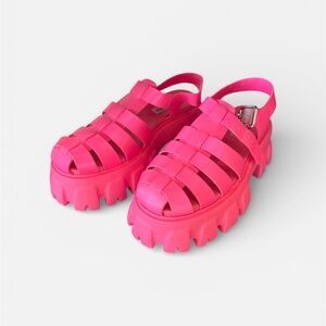 Steve Madden Pink Chunky Sandals